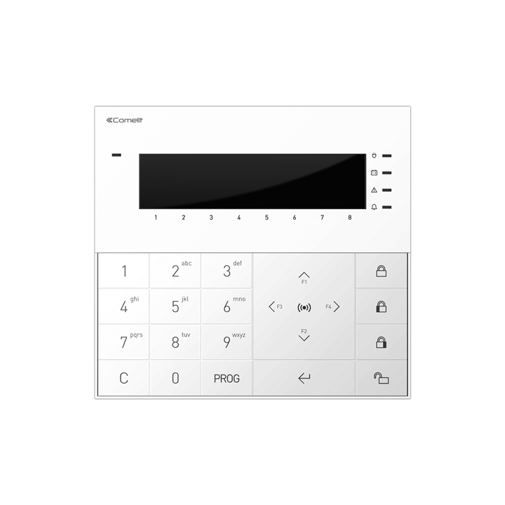 Série Vedo - Clavier Lcd Tactile Avec Rfid, 2 Entrées, 4 Touches, 8 Zones