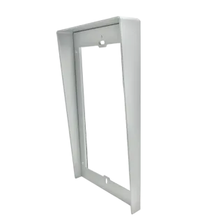 Série Ultra - Visor Encastré 2 Modules, Aluminium Gris Anodisé, 132X232X32 Mm