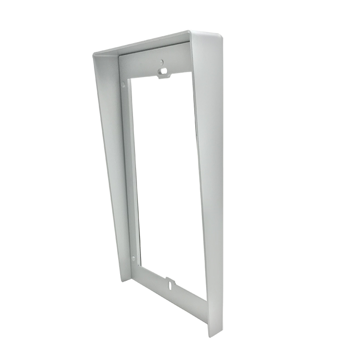 Série Ultra - Visor Encastré 2 Modules, Aluminium Gris Anodisé, 132X232X32 Mm