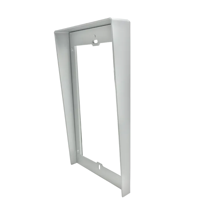 Série Ultra - Visor Encastré 2 Modules, Aluminium Gris Anodisé, 132X232X32 Mm