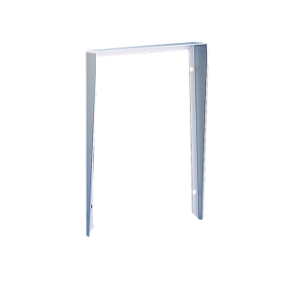 Protection anti-pluie en aluminium pour platine de rue.