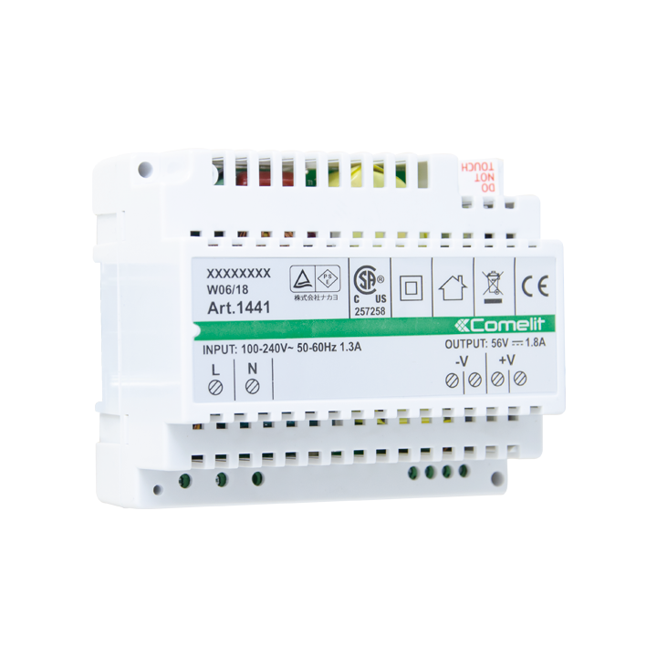 Alimentation 110-240VAC/56VDC 100W, système ViP, montage rail DIN 6 modules