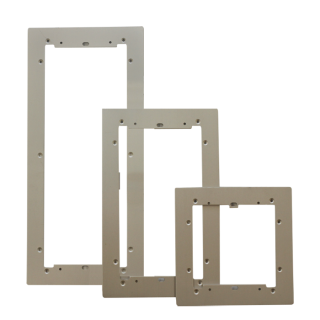 Série Ultra - Cadre Mural Aluminium Anodisé 3 Modules 149X329X3 Mm