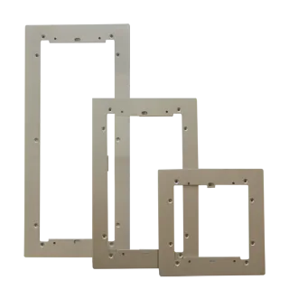 Série Ultra - Cadre Mural Aluminium Anodisé 3 Modules 149X329X3 Mm