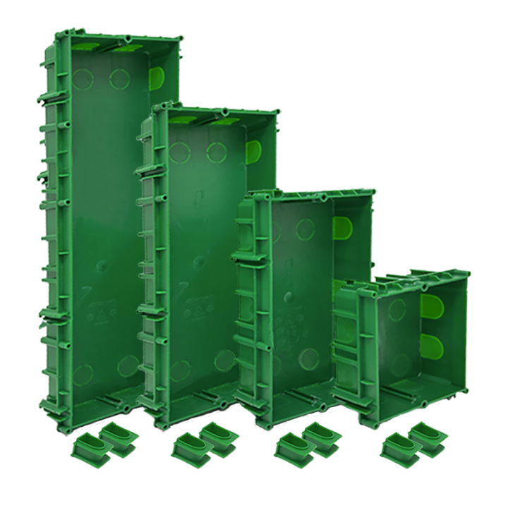 Série Ultra - Boîtier Encastré 1 Module Pour Boutons, Compatible Placo,