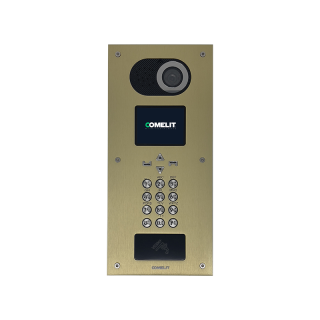 Platine PIC Switch finition champagne, montage encastré, équipée du module