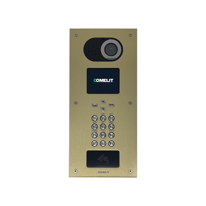 Platine PIC Switch finition champagne, montage encastré, équipée du module