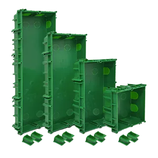 Série Ultra - Boîte Encastrée 2 Modules Pour Boutons, Compatible Placo, 123.