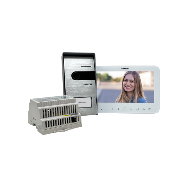 Kit Vidéo Complet Avec Moniteur Couleur 7 Pouces.
