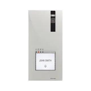 Série Quadra - Poste Vidéo Mural Alu, Vip, 1-4 Boutons, Caméra Couleur, Led Nuit
