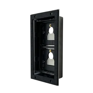 Série Ultra - Adaptateur Plaques Tierces 2 Modules, Encastré, Épaisseur 1,5-3 Mm