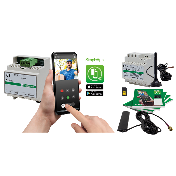 Kit Appel Multi-Utilisateurs Sb2, 50 Appartements/15 Utilisateurs, Sim 4G 1 An