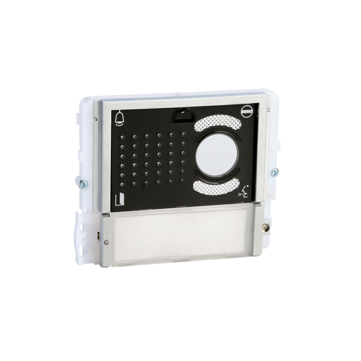Série Ikall - Module 1 bouton pour audio/vidéo, masque noir, LED