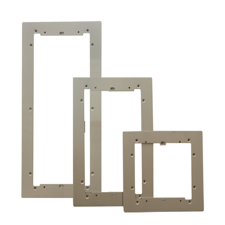 Série Ultra - Cadre Mural Aluminium Anodisé 4 Modules 149X419X3 Mm