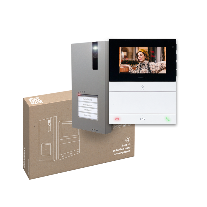 Kit Quadra Combiné Au Moniteur People Mains Libres Bm. Compatibilité Simplebus