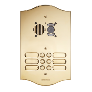 Série Roma - Bouton audio encastré 1 touche, laiton PVD 3mm, Ikall