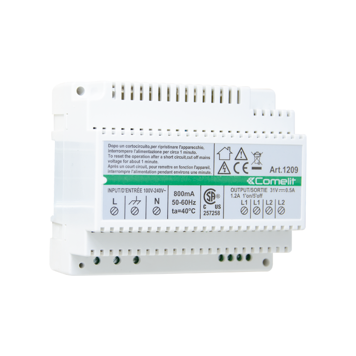 Alimentation kit vidéo SB2, 110-240VAC/33VDC, protections intégrées, 6 modules
