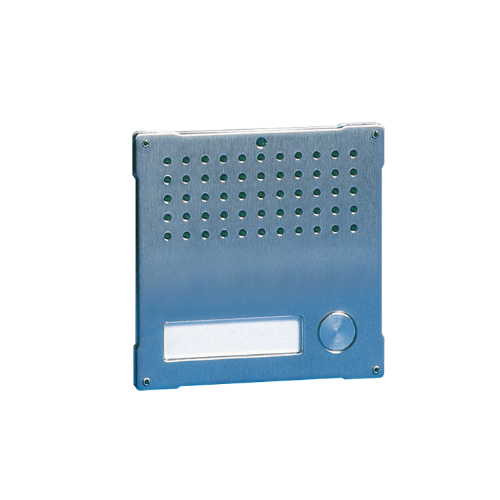 Série Vandalcom - Module 1 bouton pour unité audio, acier inox 316 2,5 mm