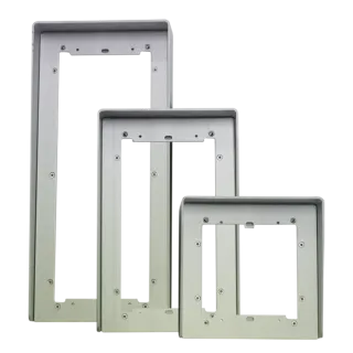Série Ikall - Visor Anti-Pluie 3 Modules, Aluminium Anodisé Naturel, 154X332X44
