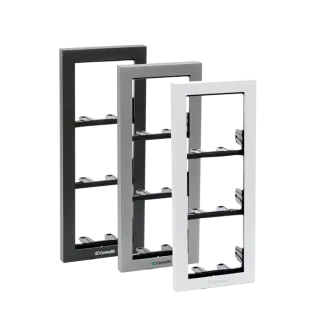 Série Ikall - Cadre Mural 1 Module, Aluminium Anthracite, 125X125X37,5 Mm