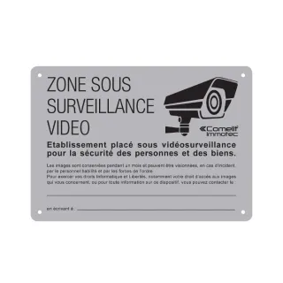 Panneau D’Information Réglementaire “Zone Sous Vidéosurveillance – Espace