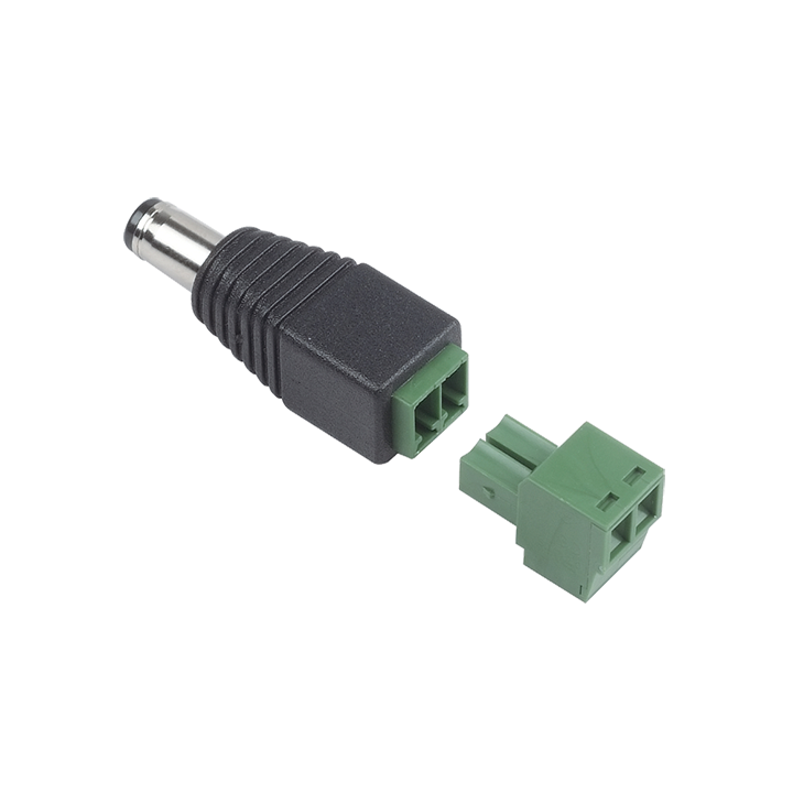 Connecteur D’Alimentation, 2 Bornes À Vis, Fiche Mâle