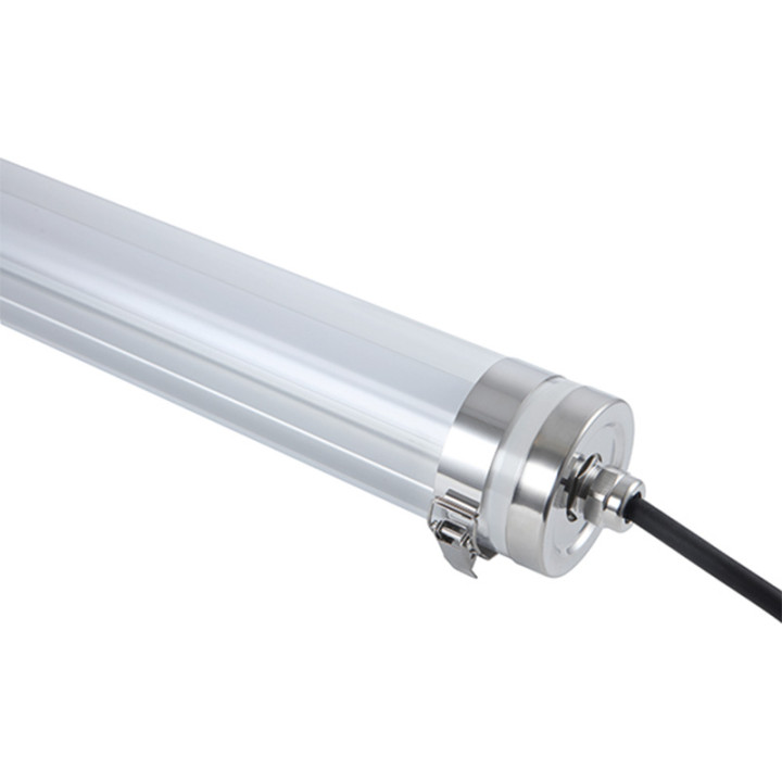 Reglette Etanche Koursk Iii 70 Opal 1200Mm 28W 2900K-Irc80-Ip67-Ik10-3950Lm