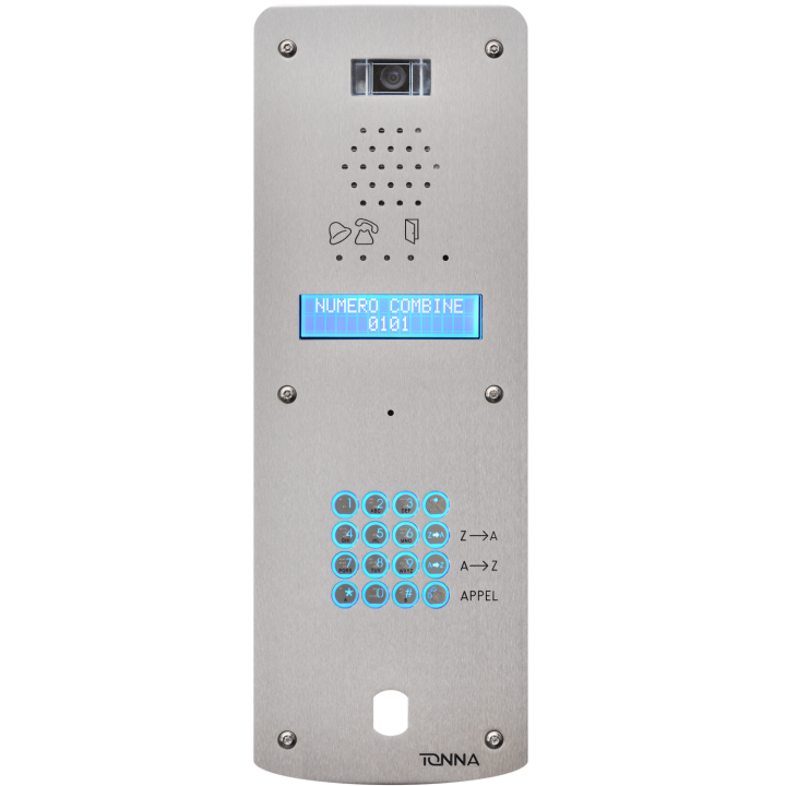 Platine de rue serenite b2f gsm-interphonie vidéo avec afficheur- clavier à code