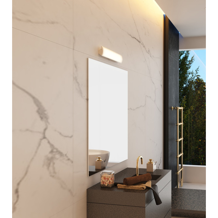 H2O - Réglette IP44 Vol.2, blanc, a/tube T5 LED 7W 4000K, 495lm, avec inter