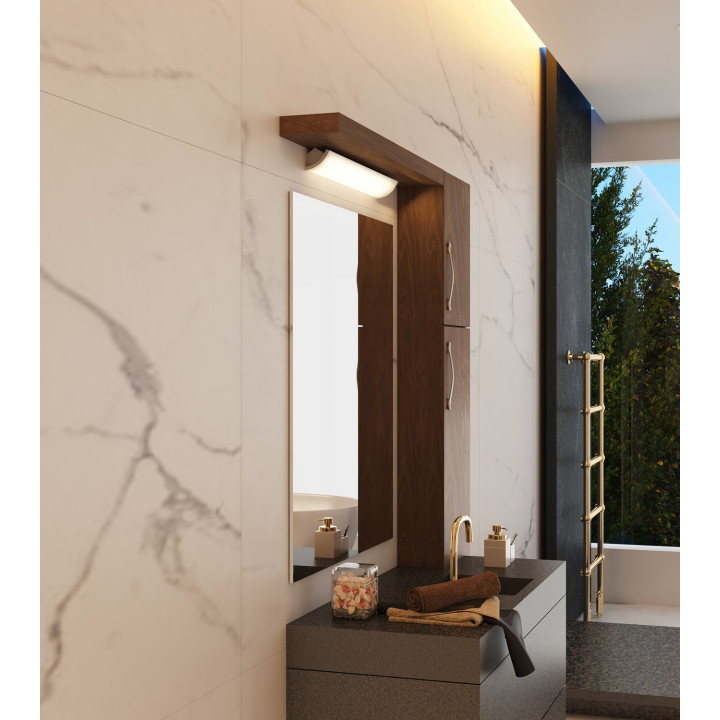 H2O - Réglette IP44 Vol.2, blanc, a/tube T5 LED 7W 4000K, 495lm, avec inter