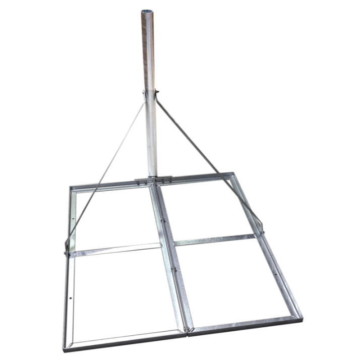 Roof palet 4 cadres sans blocs de béton (acier galvanisé)