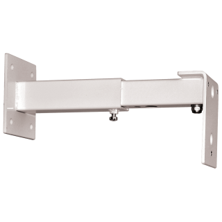 SUPPORT TUBE CARRE MURAL TELESCOPIQUE L80xH200/290xP80mm