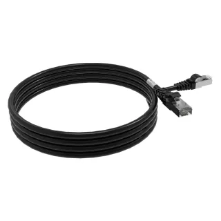 Cordon Rj45 Cat6A Sftp 100Ohms Lsoh Surmoule Noir Lg 2M*