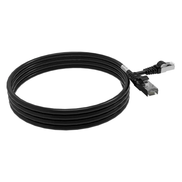 Cordon Rj45 Cat6A Sftp 100Ohms Lsoh Surmoule Noir Lg 2M*