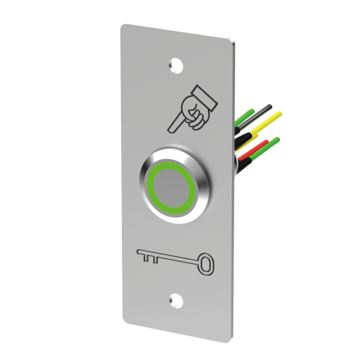 Bouton Poussoir Inox 19 Mm Vert/Blanc No+Nc + Pbp19_3