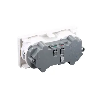 Prise Double 2P+T Encastrable 45X90 Mm