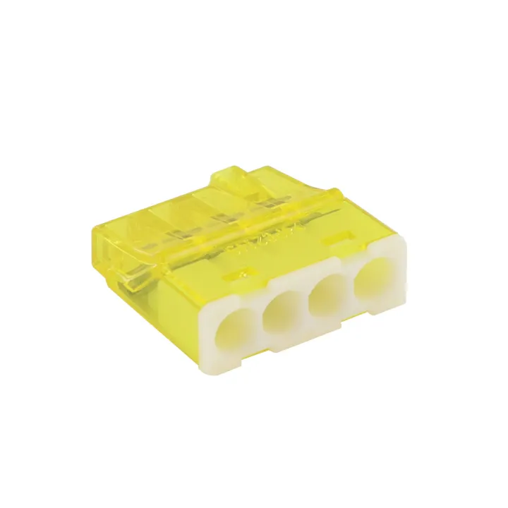 Boîte De Connecteurs Miniconnex 4 Entrées Jaune