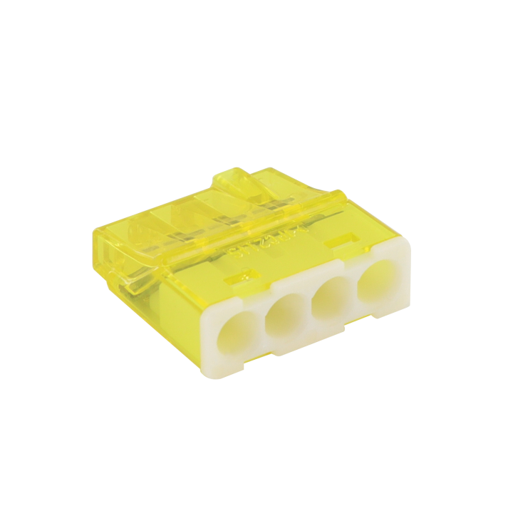 Boîte De Connecteurs Miniconnex 4 Entrées Jaune