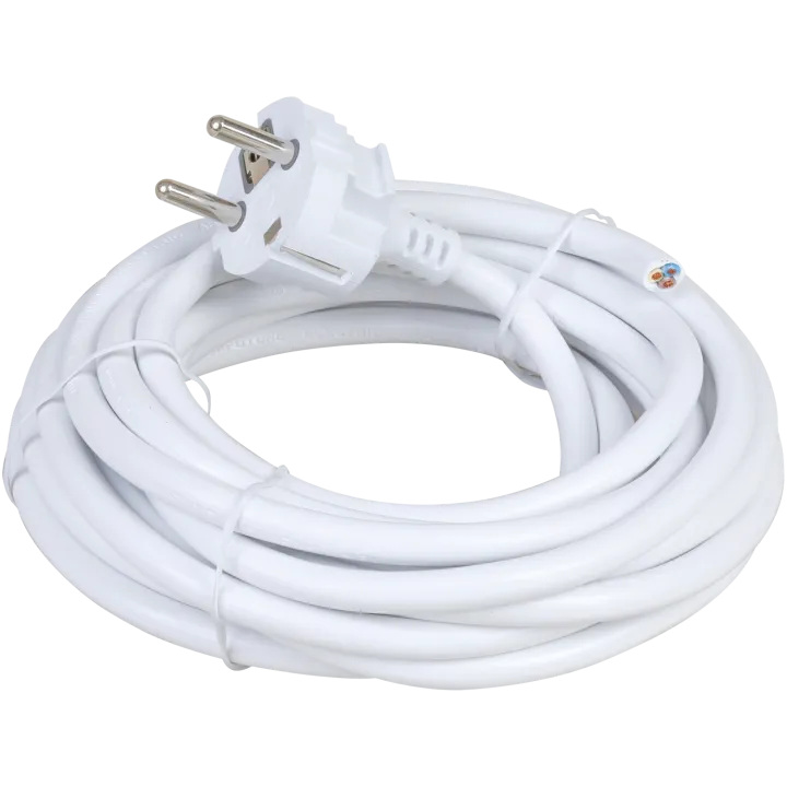 Cordon 3x1.5²  5m blanc