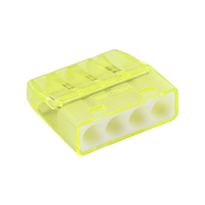 Boîte De Connecteurs Miniconnex 4 Entrées Jaune