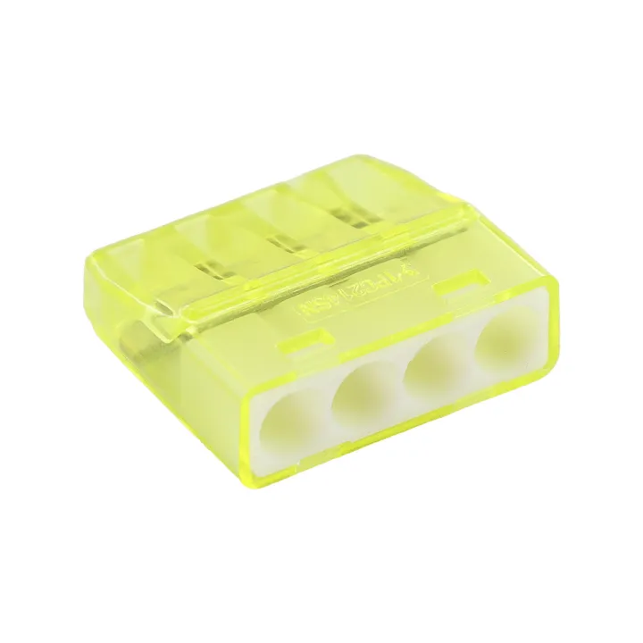 Boîte De Connecteurs Miniconnex 4 Entrées Jaune