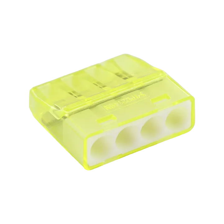 Boîte De Connecteurs Miniconnex 4 Entrées Jaune