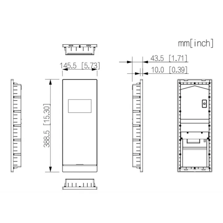 Interphone Vidéo Ip Avec Caméra 2Mp, Reconnaissance Faciale, Ip65