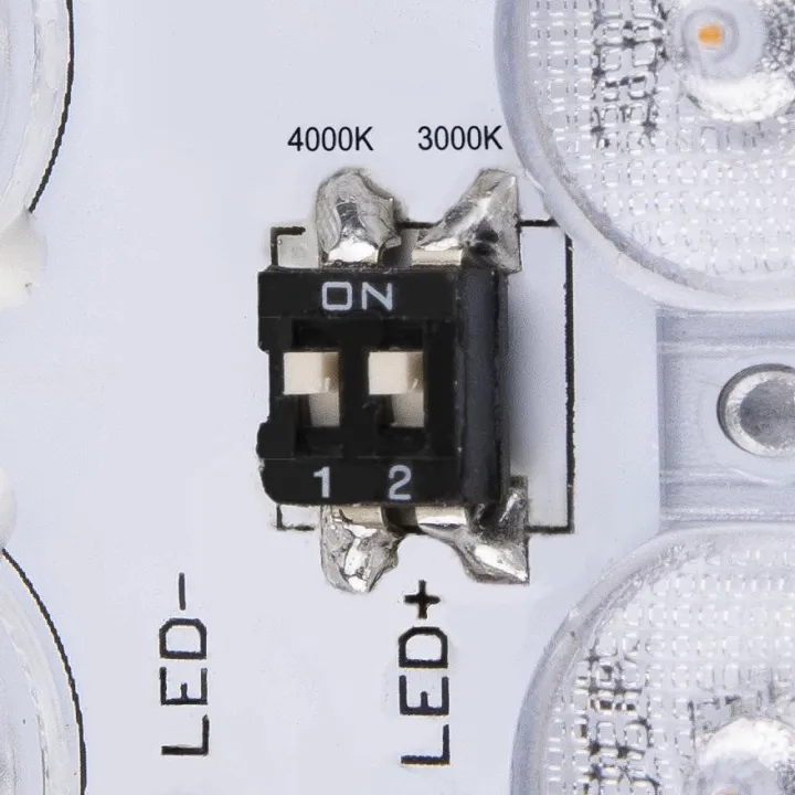 Ainos Sensor, Applique Plafonnier Ext Carré Anthr Led 18W 3000K/4000K Détecteur