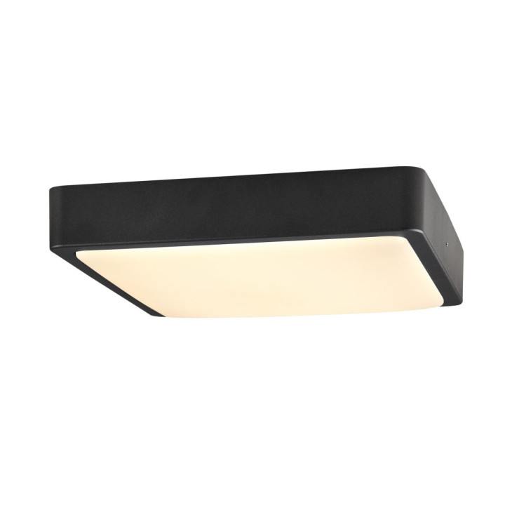 Ainos Sensor, Applique Plafonnier Ext Carré Anthr Led 18W 3000K/4000K Détecteur