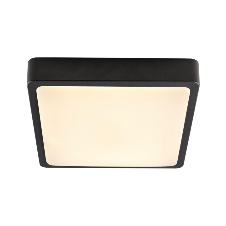 Ainos Sensor, Applique Plafonnier Ext Carré Anthr Led 18W 3000K/4000K Détecteur