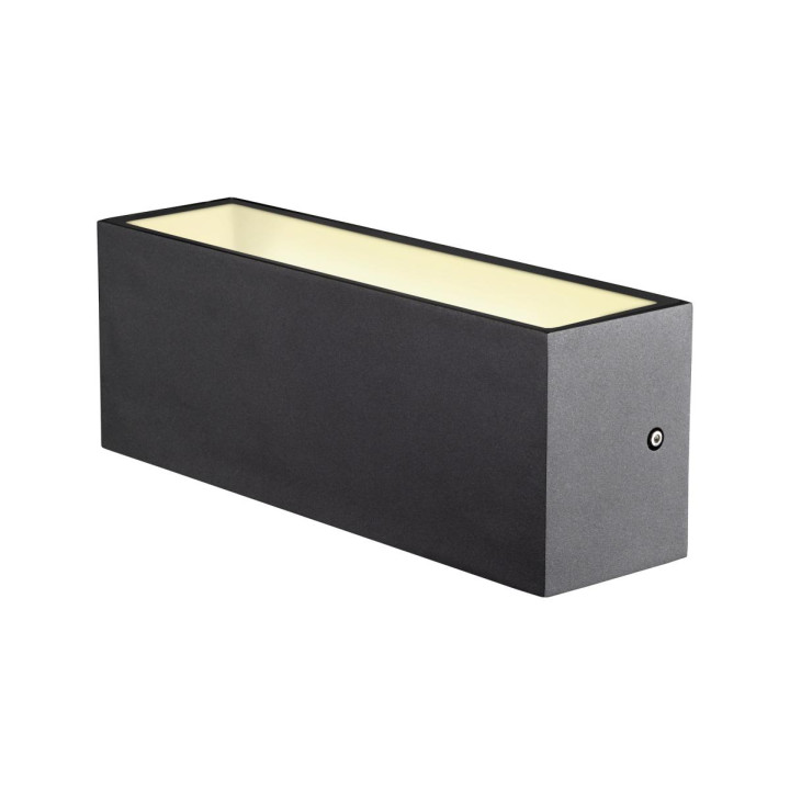 Sitra Cube Applique Ext L Up/Down Anthracite Led 24W 3000K/4000K Ip65 Cct Switch