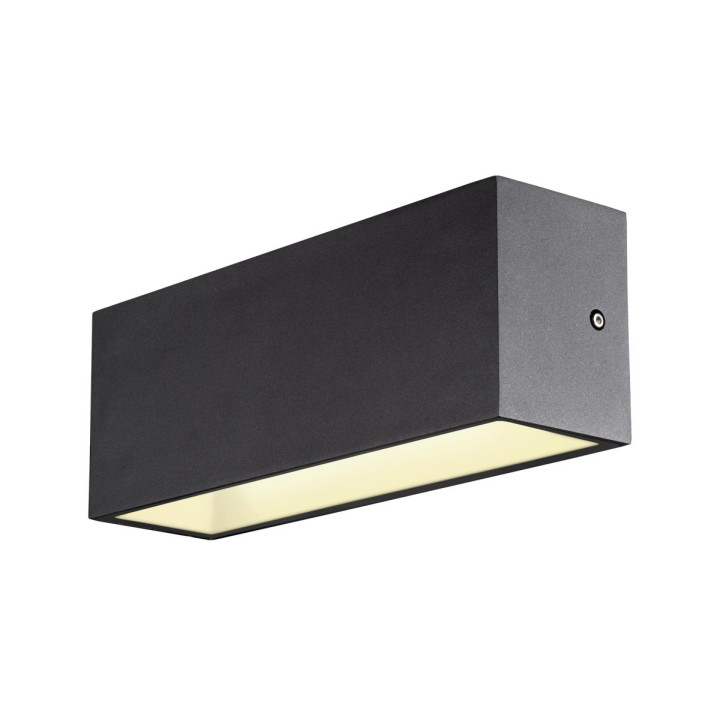 Sitra Cube Applique Ext L Up/Down Anthracite Led 24W 3000K/4000K Ip65 Cct Switch