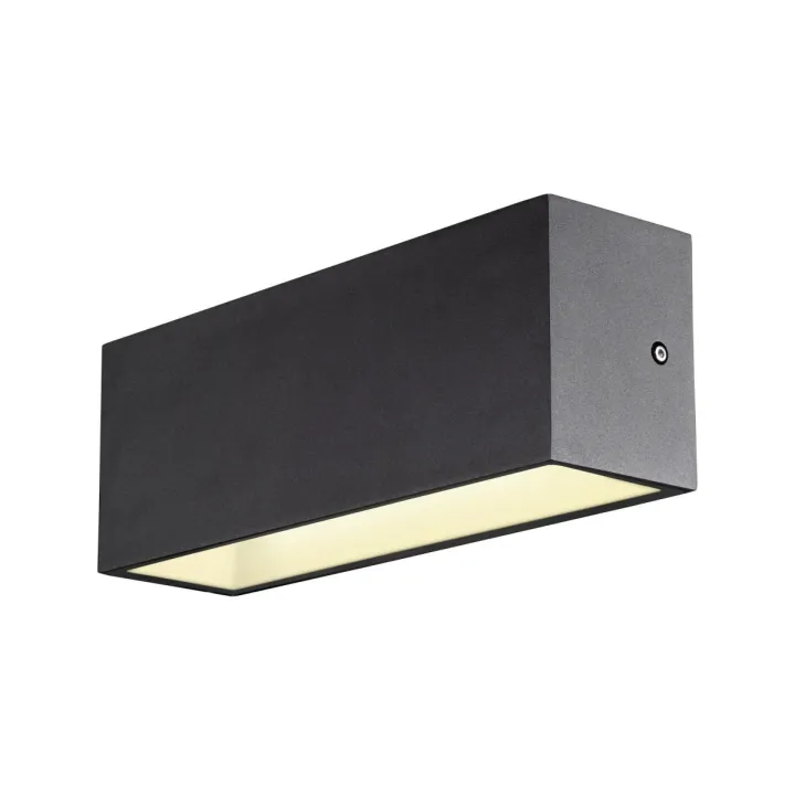 Sitra Cube Applique Ext L Up/Down Anthracite Led 24W 3000K/4000K Ip65 Cct Switch