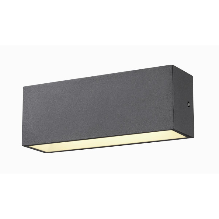 Sitra Cube Applique Ext L Up/Down Anthracite Led 24W 3000K/4000K Ip65 Cct Switch
